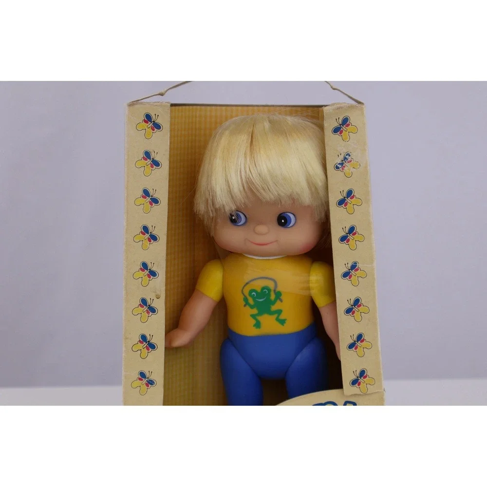 Vintage 1982 Zee Toys Hold Me Soft Doll Blonde Girl NRFB New In Box Taiwan